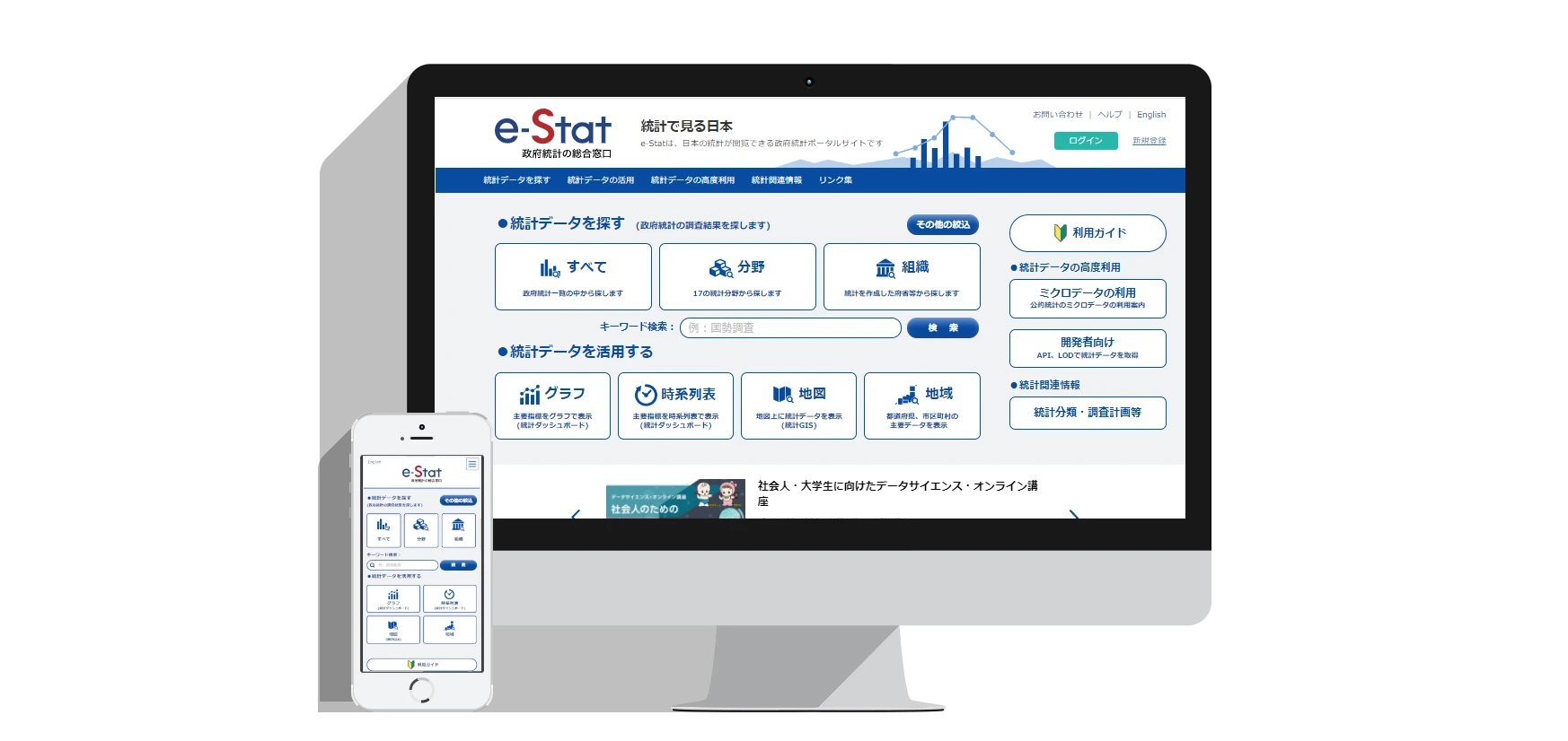  e-Stat Japanese government statistics portal image