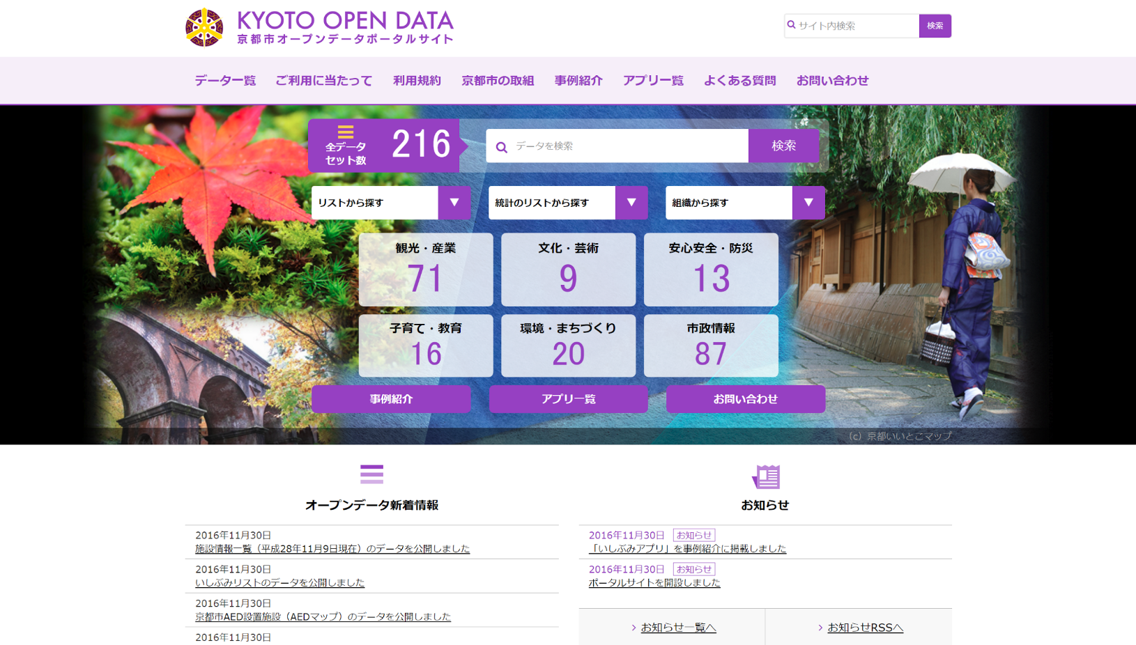 京都市データポータルサイト