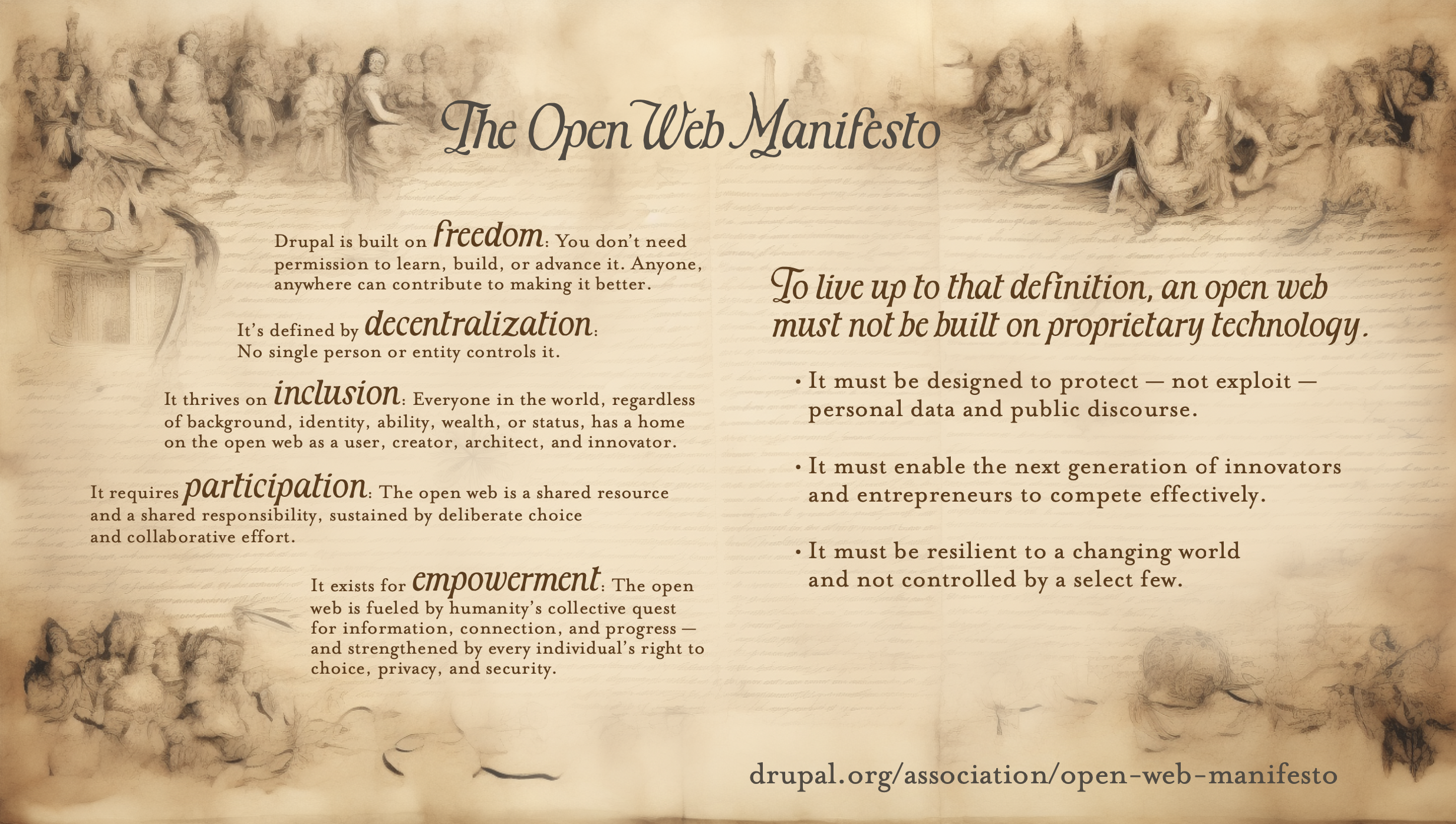 オープンウェブ宣言の概要を記した画像