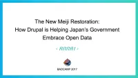 new meiji restoration