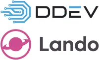 DDEV and Lando logos